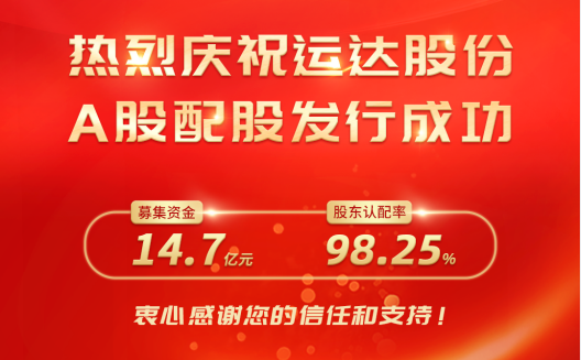 赢咖8A股配股完美收官